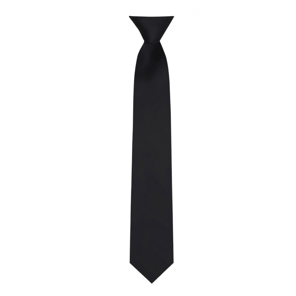 Kids Clip-On Tie Black 14 inches